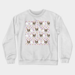 french bulldog and macaroons Crewneck Sweatshirt